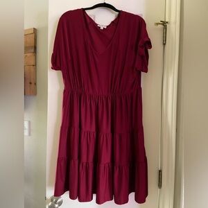 Umgee Maroon Dress Size Large
